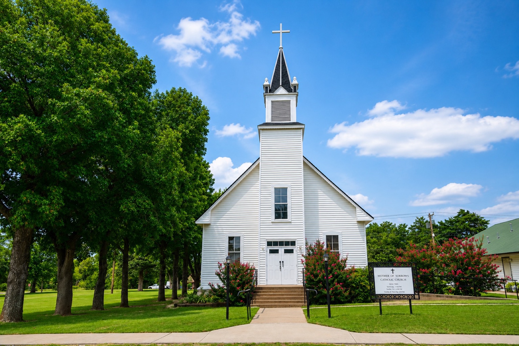 Mother of Sorrows Catholic Church in Apache, Oklahoma