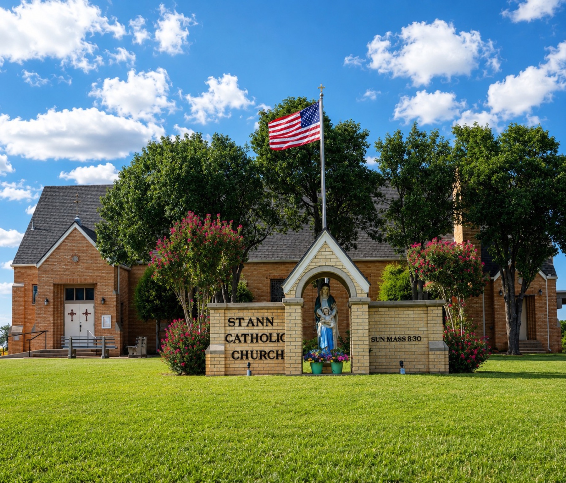 St. Ann Catholic Church in Elgin, Oklahoma